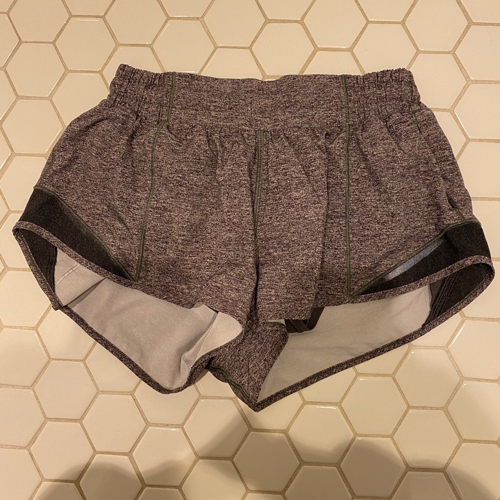 Gray lululemon hotty hot short